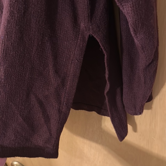 Cut Loose Women’s Lagenlook Button Down Sweater Rayon Flax Burgundy Small Med - Picture 6 of 10
